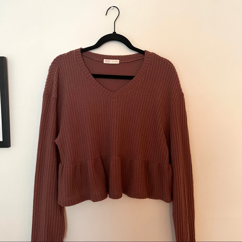 cropped sweater top